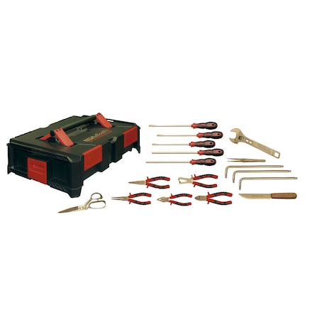 Ega Master ELECTRICIAN SET OF 17 PCS NON SPARKING Cu-Be 74388